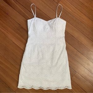 Lilly Pulitzer Shelli Eyelet Mini Dress Resort White